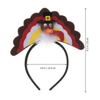 Turska oblikova kosu obruče za kosu za kosu ukrasni headdress za Dan zahvalnosti