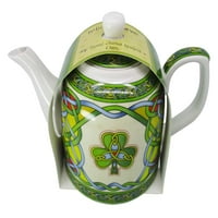 Kraljevska tara irski shamrock porcelan čajnik sa keltskim dizajnom