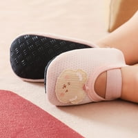 QXUTPO SOFT PODNE PREWALKER Cipele Walkers Prvo prozračne bebe Toddler Ljeto Neklizajuće čarape Dječaci Print Djevojke Dječje čarape Veličina 0- M