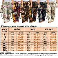 Grianlook dame Loungewebrower High Squiste hlače široka noga Boho Palazzo Pant cvjetni print ženske