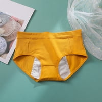 Caicj donje rublje žene pamučne gaćice poklon za ženske gaćice čipkaste gaćice Donje rublje Gaćice Bikini Solid Ženske gaćice Knickers Yellow, XL