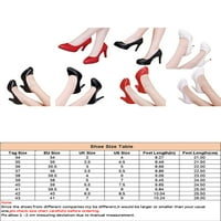 Tenmi ženske haljine cipele šiljaste nožne cipele s potpeticama visoke pete klizanje na uredskih cipela Ženska modna lagana crna 8