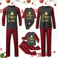 SPEMM Božićna porodica podudaranje odjeće Loungewear Pidžama postavio božićnu pidžamu za porodicu