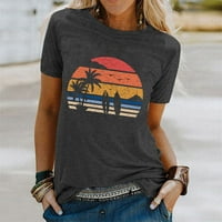 DRPGunly majice za žene ljeto surfanje plaže od tiskane žene ljeto kratka rukava velika majica majica