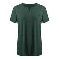 Aoochasliy ženske bluze s kratkim rukavima pune majice plus veličine za seksi V-izrez casual labava
