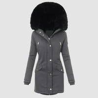 Žene plus veličina dnevni kaput rever ovratnik jakna s dugim rukavima Vintage zgušnjava kaput jakna