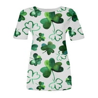 Cuoff Žene Ležerne prilike Leasual FASHT St. Patrickov dan Print Majica s kratkim rukavima