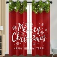 Goory Božićne zavjese Luksuzno filtriranje prozora Dekoracija zavjesa Tretmani spavaćice zadivljuju