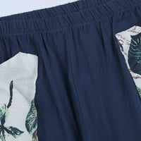 Ženske pantalone Izvrsni džep sa visokim strukom labave ležerne pantalone, pantalone u obliku čipke