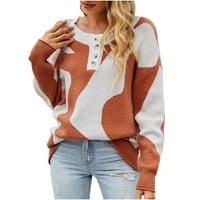 Vivianyo HD džemperi za žene odolijevanje plus veličina Ženska aow uzorak prekogranični pleteni džemper