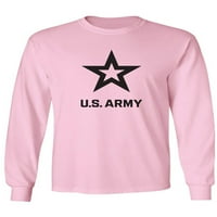 S. Army Star crna majica s dugim rukavima
