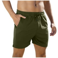 Elneeya Muške zaštitne hlače za zaštitu u boji Elastična struka Sportske ležerne kratke hlače Vojska zelena m