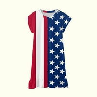 Djevojke 4. jula Outfits Dan neovisnosti Dress za dečke Devojke Američka zastava Summer Sandress Toddler