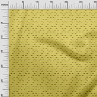 Onuone pamučne kambrične žute tkanine Razgovorni brkovi tkanine za šivanje tiskane plovidbene tkanine