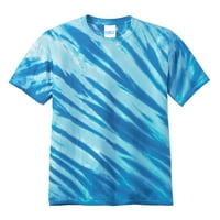 Muška tigar Stripe Tie-Dye Chort rukava Pamuk Tee Royal X-Large