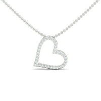 Ogrlica od srca, zlatna ogrlica od zlatnog ljubavnog dijamanta, poklon za valentine, dainty ogrlica