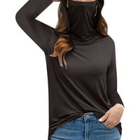 Košulje s dugim rukavima za žene Ležerne prilike Ležerne prilike dugih rukava Soild Fisk Maska za bluzu