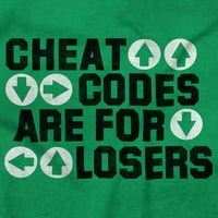 Cheat kodovi za gubitnike Video Gamer Dugim rukavima MUŠKI ŽENE BRISKO BRANDS S