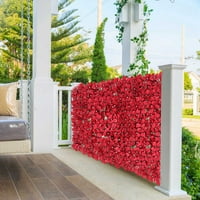 Proljetna nijansa umjetna ratna ograda sa leđima realnim realnim sjajnim cvjetnim ekranom