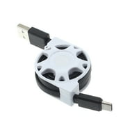 Uvlačivi USB kabel za moto G za napajanje - Type-C punjač za napajanje USB-C žica A1Q kompatibilan sa