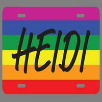 Heidi naziv Pride Flag Stil Licenjska ploča Tag Tag Vanity Novelty Metal