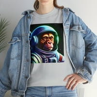 Space majmunska grafička majica Unise teški pamuk tee