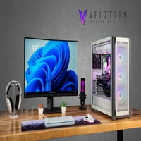 Velztorm White Acie 12. Gen CTO Gaming Desktop, WiFi, USB 3.2, Win11Home) Velz0064