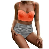 Strugten plaža Ženski seksi tvrdi paket okupljeni tanki bikini Split kupaći kostimi za žene za žene