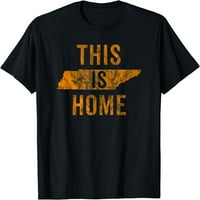 Ovo je kod kuće Tennessee State Narančasta Ponosni poklon ventilatora Vintage majica