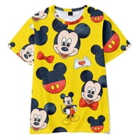 Mickey Minnie mišem tiskana posada za opuštena fit majica za djecu odraslih, majice za mikseke miš
