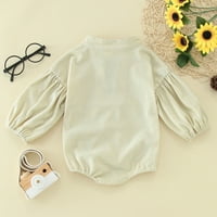 Rovga Baby Girl Bodysuits dugih rukava Solid tassels ROMPER dukserice BodySuits odjeća