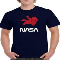 Majica nasa astronaut silueta Men -nasa dizajni, muški mali