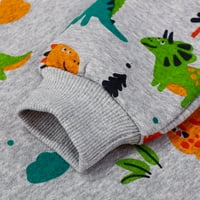 Toddler dječaci zimska odjeća pamuk dinosaur crewneck pulover dukseri 3t