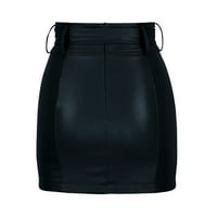 Ženske mini suknje Modni patentni zatvarač Slim Fit Short suknja Poslovna casual suknja ClupEwer High