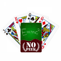 Relativno fizička nauka Formula Calculus Peek Poker igračka karta Privatna igra
