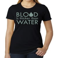Krv je deblji od vode - porodične reunion ženske majice - Heather Navy MH200WFAM S XL
