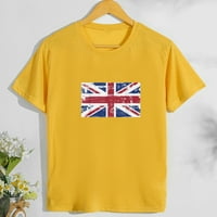 Muške majice Dan nezavisnosti Zastava Odštampani kratki rukav O-izrez Tors Ljetni modni stil Larootlog