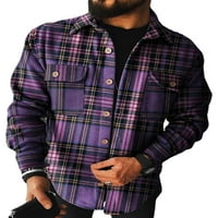 Voguele muns bluza dolje niz vrhove majice s dugim rukavima Tunika Odmor Tunic Slim Fit Purple S
