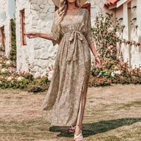 Haljina za ženske haljine s dugim rukavima Žensko ljetno Ležerne prilike na pola rukava Boho tiskani