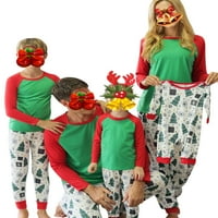 MA & Baby Family Božićni pidžami setovi Ženske djece Noćna odjeća Pajamas Loungewear