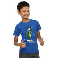 Dr. Seuss Grinch Classic Print Boy's T majice Crtani vrhovi tinejskih masica za unise kratkih rukava