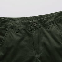 Muški duks muški modni casual čvrsti u boji Multi džepni kopč za patentne zatvarač na otvorenom kratke hlače