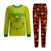 Uklapanje obitelji pidžama organski pamučni božićni pj's Xmas Božićni PJS podudarni setovi za odrasle mlade pse