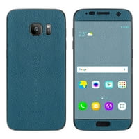 Kožni naljepnica za Samsung Galaxy S plavi teal
