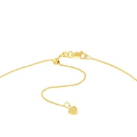 14k žuto zlato vingle love srca podesivi Choker ogrlice nakit pokloni za žene