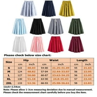 Avamo visoki struk A-line Flowy dugačka midi suknja za ženske sječke za ljuljanje za odjeću veličine