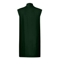 Fatuov puffer kaput žene - Blazer Solid Colors ponude danas modni zimski zeleni kardigan s dugim rukavima sa džepom za žene m