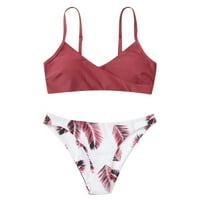 Žene cvjetni nasumični ispis bikini set push-up kupaći kostim kupaći kostimi
