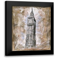 Wiley, Marta G. Crni moderni uokvireni muzej Art Print pod nazivom - Big Ben