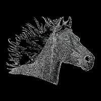 Pop umjetnost Muška riječ umjetnička dukserica sa kapuljačom - konjska mana